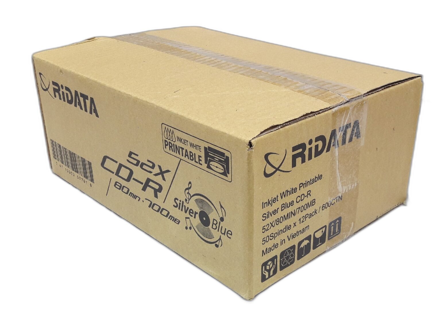 RIDATA CD-R Blue Printable' 52XSpeed' 50Pcs Shrink Packing