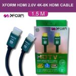 XFORM HDMI 2.0V 4K-8K HDMI Cable - 1.5m length