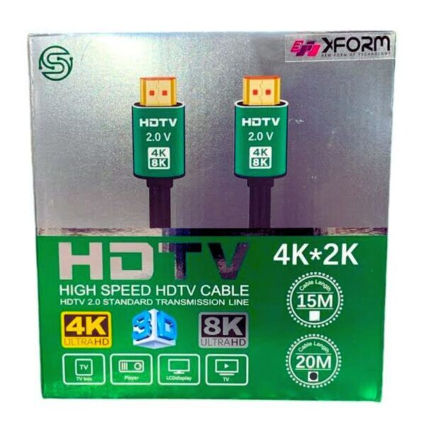 XFORM HDMI 2.0V 4K-8K HDMI Cable (20 Meter) - P1