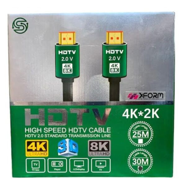 XFORM HDMI 2.0V 4K-8K HDMI Cable (30 Meter) - P1