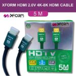 XFORM HDMI 2.0V 4K-8K HDMI Cable - 5m length