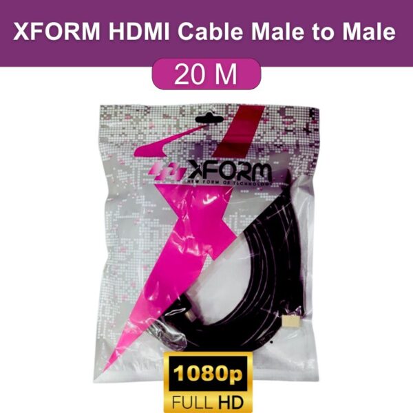 XFORM HDMI Cable Male to Male 1080P Full HD ( 20 Meter ) - feature photo