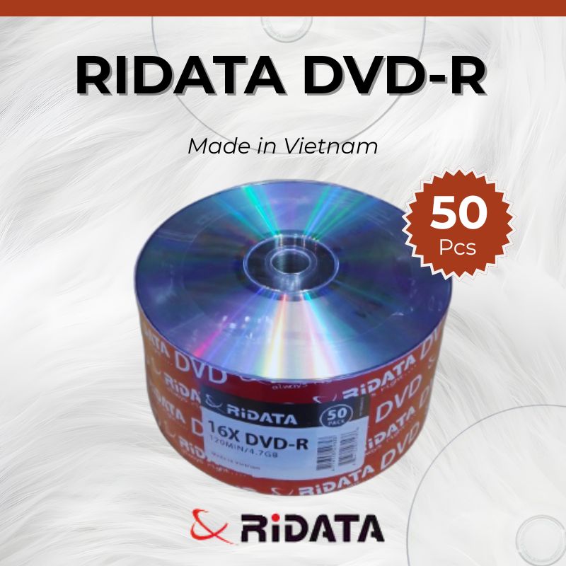 RiDATA DVD-R made in vietnam - cover photo