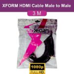 XFORM HDMI Cable Male to Male 1080P Full HD ( 3 Meter ) - Feature Photo