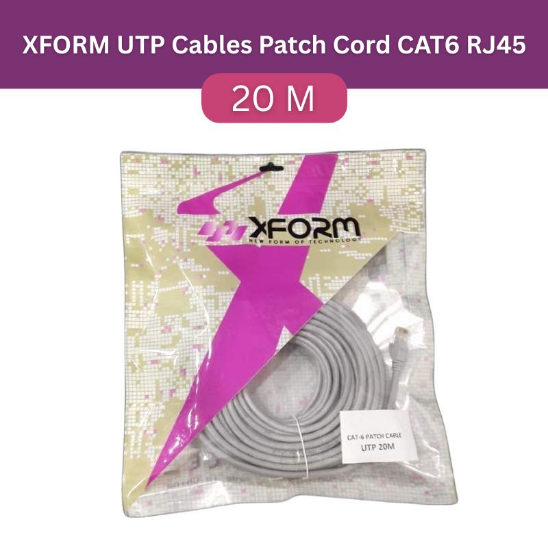 XFORM UTP Cables Patch Cord CAT6 RJ45 (length 20m) - p-1