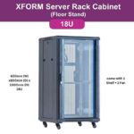 XForm Floor Stand Server Rack Cabinet (18U) 600mm (W) x600mm (D) x 1000mm (H) 18U come with 1 Shelf + 2 Fan - cover photo p1