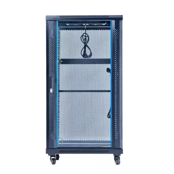 XForm Floor Stand Server Rack Cabinet (22U) 600mm (W) x 800mm (D) x 1200mm (H) 22U come with 1 Shelf + 4 Fan - P1