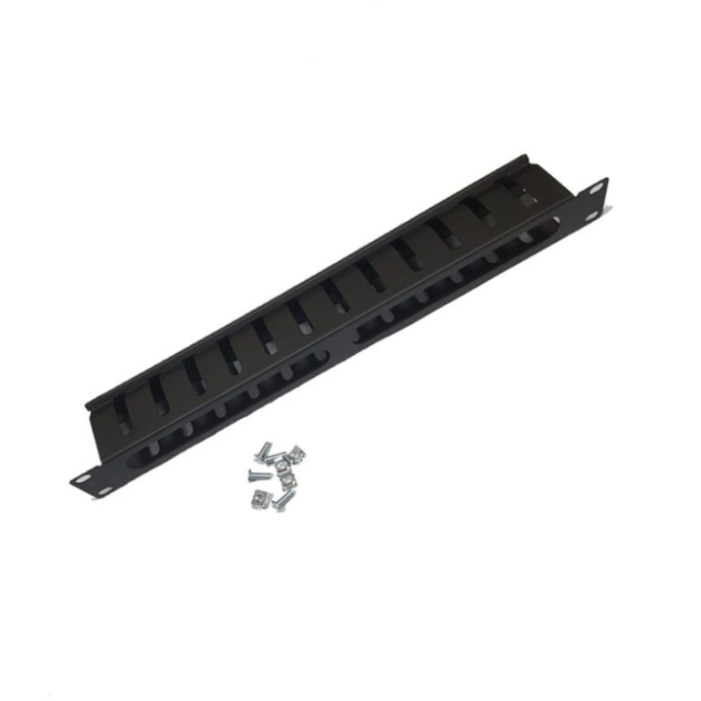 XFORM 1U 12 Port Rack Mount Horizontal Cable Manager Duct Raceway
