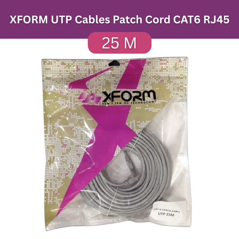 XFORM UTP Cables Patch Cord CAT6 RJ45 (length 25m) - p-01
