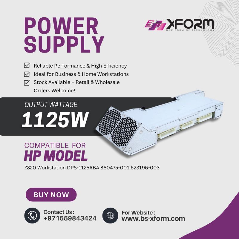Power Supply 1125 Watt Compatible For HP Model Z820 Workstation DPS-1125ABA 860475-001 623196-003 - cover photo - 1