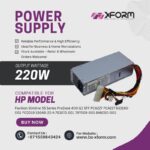 Power Supply 220 Watt Compatible For HP Model Pavilion Slimline S5 Series ProDesk 400 G3 SFF PCA227 PCA227 633193-001 PCE019 180AB-20 A 793073-001 797009-001 848050-003 - cover