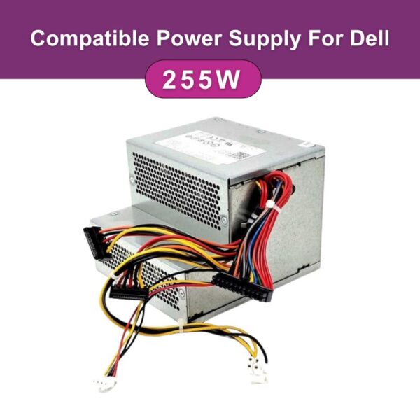 Power Supply 255 Watt Compatible For DELL Optiplex Model 580 760 780 960 980 DT Mini ATX F255E-01,H255E-01,D255P-00 L255P-01 AC255AD-00 PC8051 L255P-01 D255ED-00 DPS-255BB-1 D255AS-00 - featured p