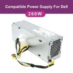 Power Supply 260 Watt 6-Pin Compatible For Dell OptiPlex Model 3060 5060 7060 AC260EBM-00 L260EBM-00 H260EPM-00 L260EPM-00 H260EBM-00 - cover photo p1