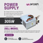 Power Supply 305 Watt Compatible For Dell OPTIPLEX Model 360 380 580 745 755 760 780 960 3100 5150 E510 E520 3100 5150 E510 E520 MT L305P-01 L305P-03 F305P-00 H305P-01 N305P-01 N305P-