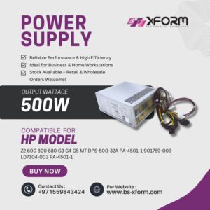 Power Supply 500 Watt Compatible For HP Model Z2 600 800 880 G3 G4 G5 MT DPS-500-32A PA-4501-1 901759-003 L07304-003 PA-4501-1 - cover photo