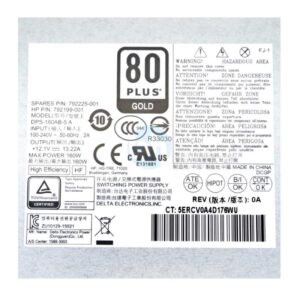 Power Supply 160W Compatible For HP AIO EliteOne 600 800 G2 6Pin PA-1161-2 DPS-160AB-5 A 792199792225-001 905301-003 - P6