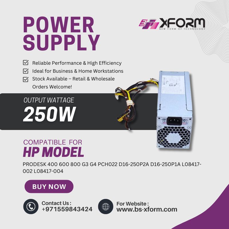 Power Supply 250W Compatible For PRODESK 400 600 800 G3 G4 PCH022 D16-250P2A D16-250P1A L08417-002 L08417-004 - cover photo