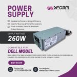 Power Supply 260 Watt Compatible For Dell OptiPlex Model 3000 3910 3710 3660 XPS8950 7000 5000 V3910 V3710 AC260EBS-00 D260EBS-00 L260EBS-00 H260EBS-00 PCL009 0NCM9 07JGJF 0HVW4Y HVW4