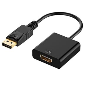 XForm DP to HDMI Adapter - 4K 30Hz Active DisplayPort to HDMI Video Converter - DP to HDMI Monitor/TV/Display Cable Adapter Dongle - Ultra HD DP 1.2 to HDMI 1.4 Adapter
