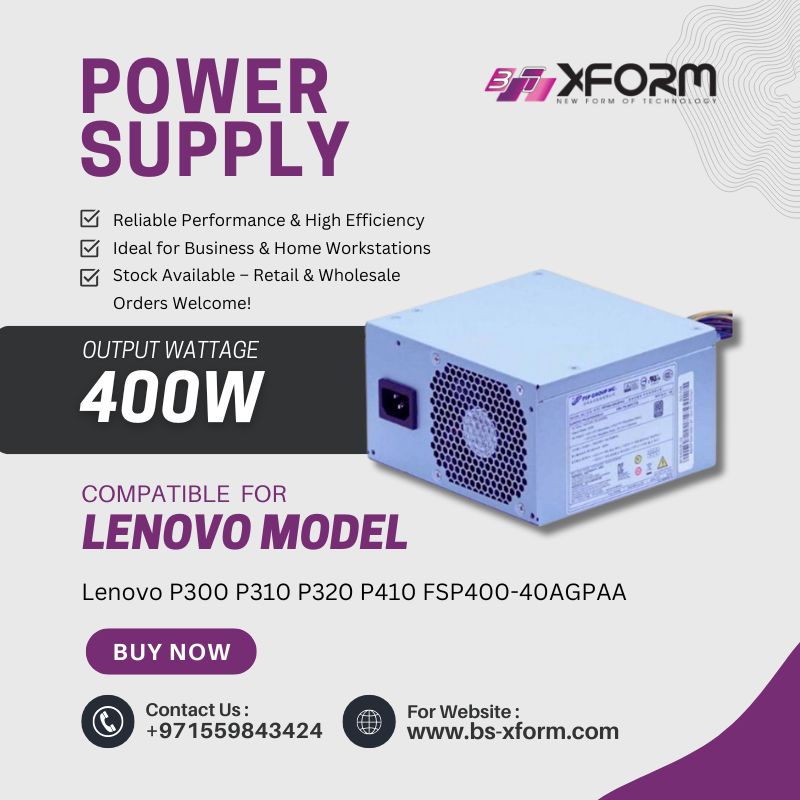 Replc. Power Supply 400W Compatible For Lenovo Model Lenovo P300 P310 P320 P410 FSP400-40AGPAA, cover photo