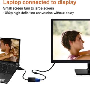 XForm HDMI to VGA,1080P HD Video Adapter Cable HDMI to VGA Adapter Conversion Cable for PC, Projector, HDTV Video Converter Extender Split Screen