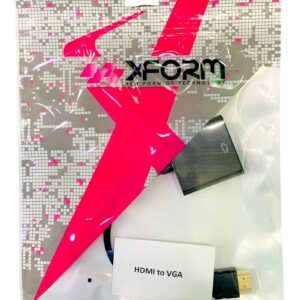XForm HDMI to VGA,1080P HD Video Adapter Cable HDMI to VGA Adapter Conversion Cable for PC, Projector, HDTV Video Converter Extender Split Screen
