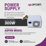 Replacement Power Supply 300W Compatible Aspire Model D630 430 D730 Aspire T3-605 TC-603, Part No.DPS-300AB-82A D13-300P1A HK400-11PP FSP300-40AHBAA FSP300-40AABA - cover ph