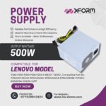 Replacement Power Supply 500W Compatible for Lenovo Model P340 P330 P350 P328 P310 K M930T T4900, Compatible Part No. PCK010 FSK010 5P50V03181 5P50V03218 SP50H29598 FSP600-60AGPAA H