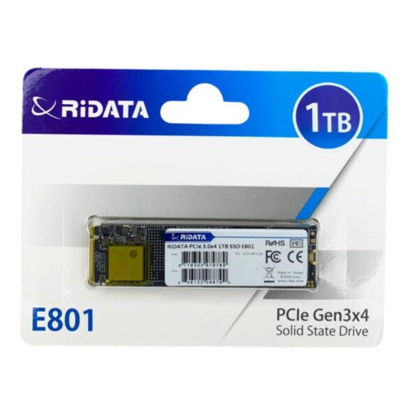 RiDATA 1TB NVMe M.2 PCIe Gen3x4 2280 SSD Internal Solid State Drive 3D NAND Read Upto 3000MBs Write Upto 1800MBs - P1