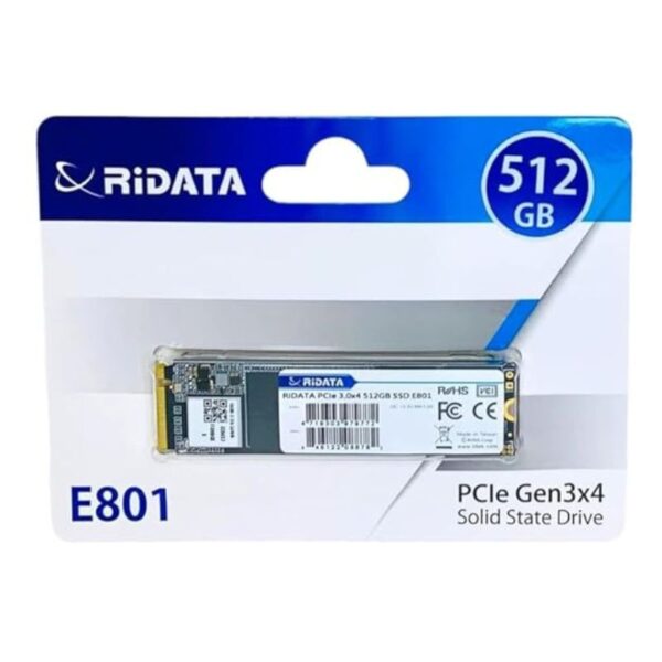 RiDATA 512GB NVMe M.2 PCIe Gen3x4 2280 SSD Internal Solid State Drive 3D NAND Read Upto 3000MBs Write Upto 1800MBs - pic 1