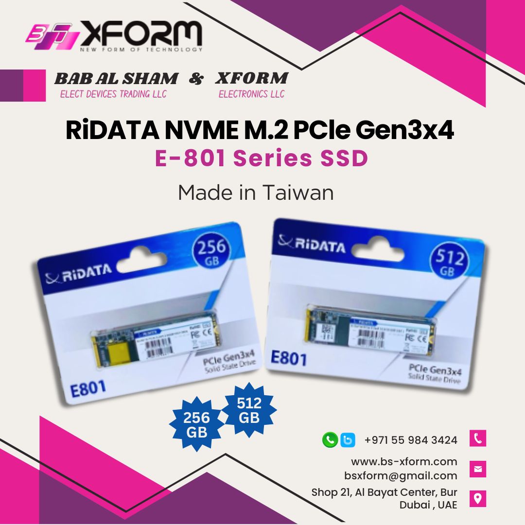 RiDATA SSD NVME M.2 PCLe Gen3x4 - slider