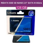 RiDATA 128 GB SSD (Internal Solid State Drive) 3D NAND 2.5″ SATA III 6Gbs Ultra Slim 7mm Up to 520 MBs