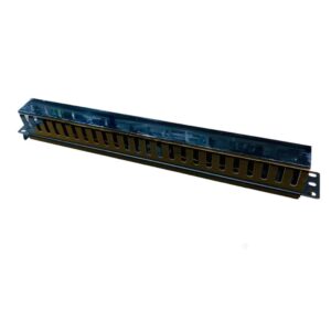 XForm 1U 24 port Cable Manager Rack Mount Horizontal Duct Raceway for 19 Server Rack 24 Port Plastic Cable Manager with removeable Top Cover - p2