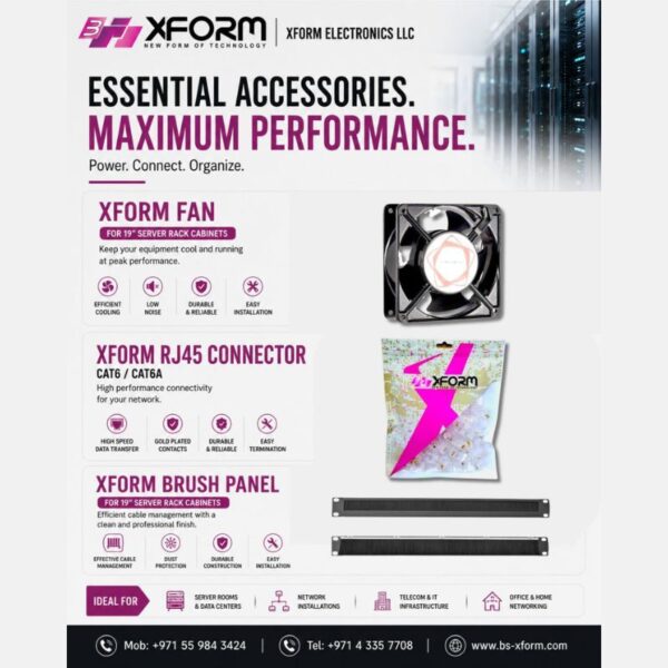 Fan, RJ45 Connector & others