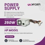 Replacement Power Supply 350W Compatible with HPE ProLiant ML30 Gen9 Server Part Number 821243-001 - product image_1
